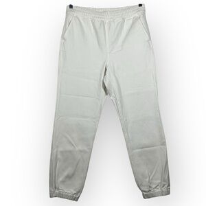 J. Crew Denim Jogger Pant Women's‎ Medium M Natural White Pull On Drawstring